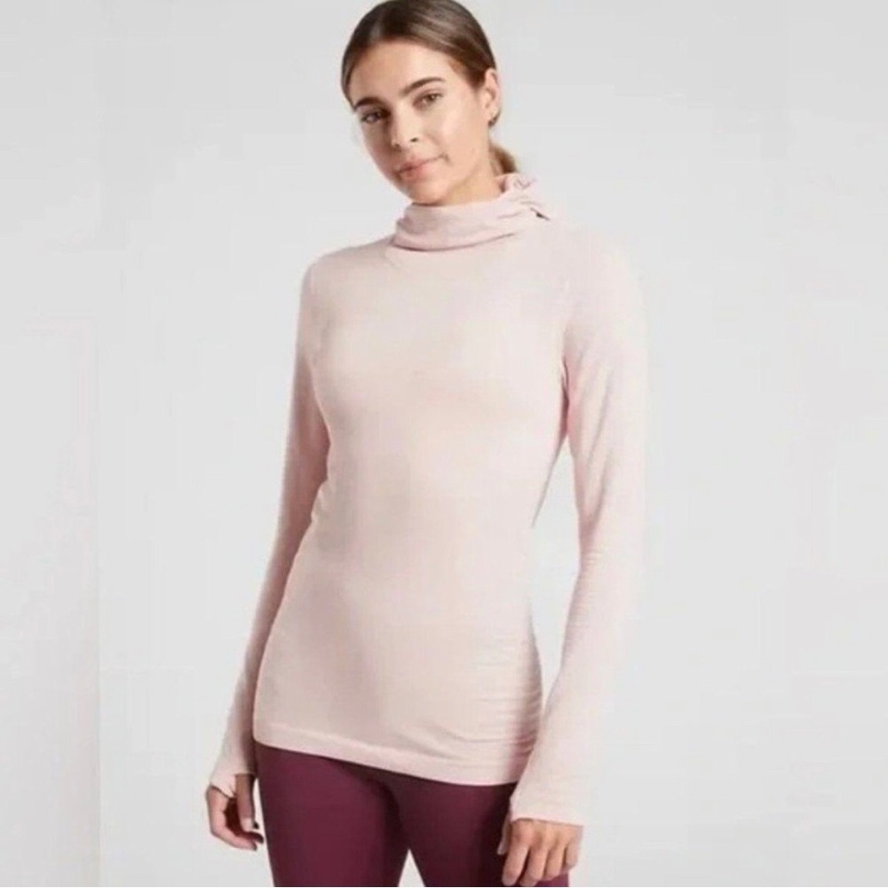 Athleta Flurry Ribbed Balaclava Turtleneck L